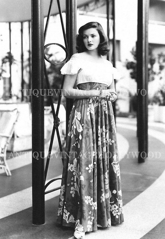 Gene Tierney, an American actress from classic Hollywood. А00088