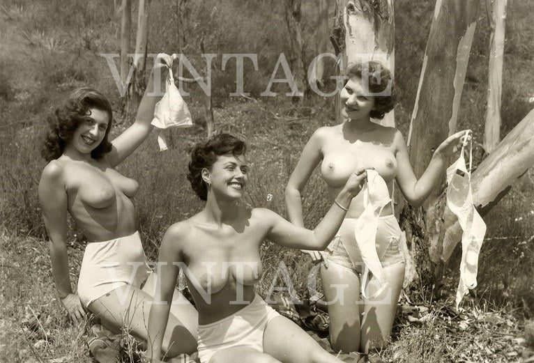 Vintage Pin Up Model Art photography Nude Woman 4" x 6" 00216