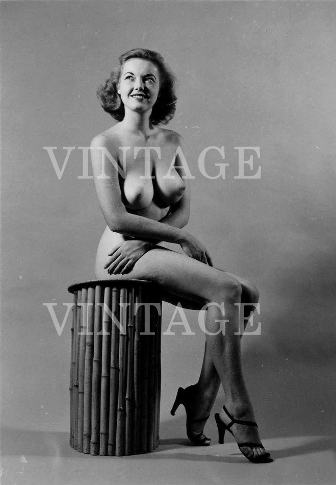 Vintage Pin Up Model Art photography Nude Woman 4" x 6" 00382