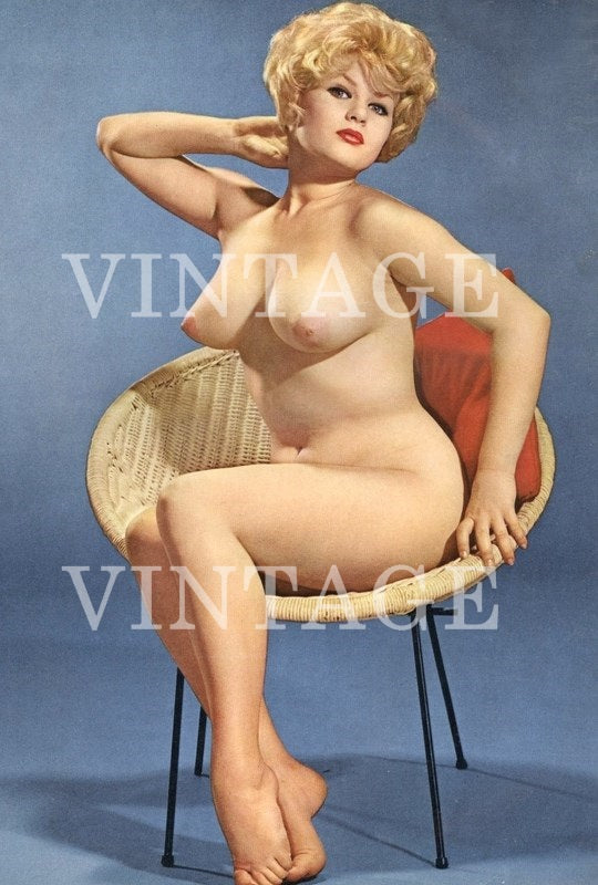 Vintage Pin Up Model Art photography Nude Woman 4" x 6" 00474