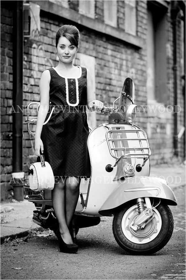 classic retro Vespa scooter. A00069