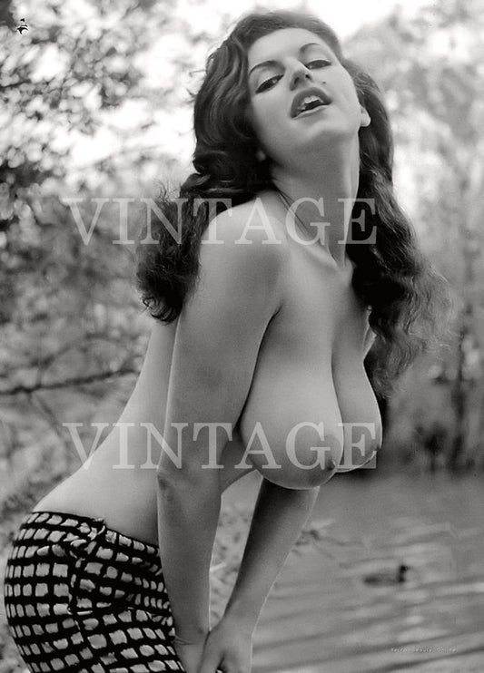 Vintage Pin Up Model Art photography Nude Woman 4" x 6"  00244