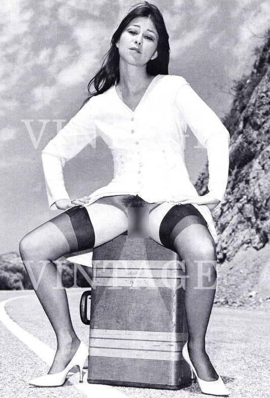 Vintage Pin Up Model Art photography Nude Woman 4" x 6"  00526