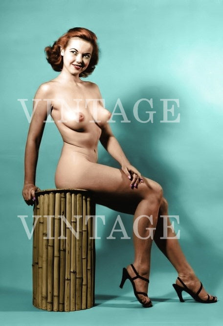 Vintage Pin Up Model Art photography Nude Woman 4" x 6"  00685