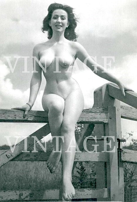Vintage Pin Up Model Art photography Nude Woman 4" x 6"  00869